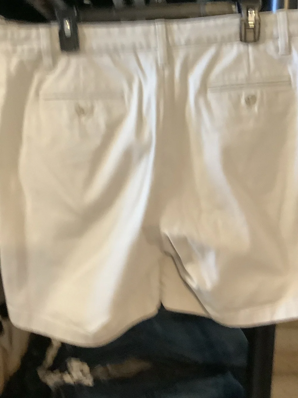 Nautica‎ Men's Flat Front Shorts in Off-White/Cream, 34